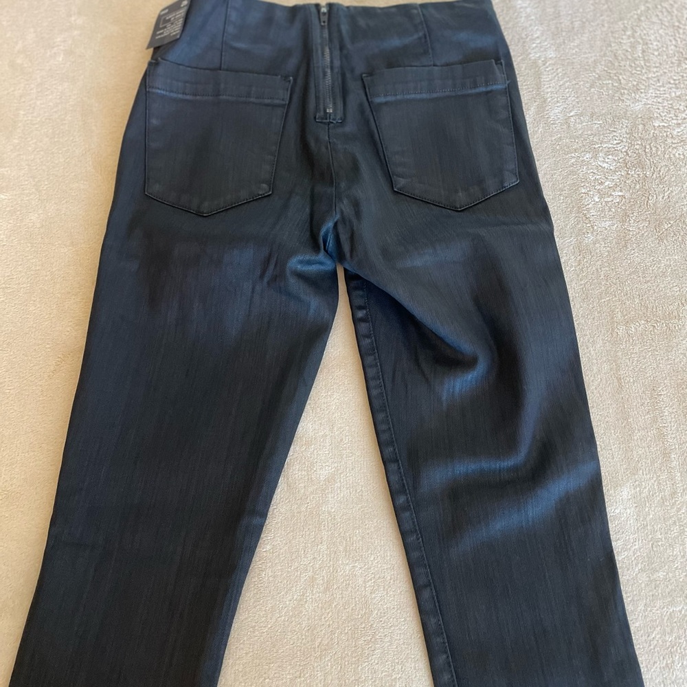 GAP Low Rise Zip Coated Skinny Jeans - Size 25 - Picture 12 of 12